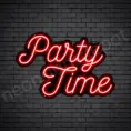 Party-Time-Neon-Sign-16x24-WS-B-RED