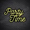 Party-Time-Neon-Sign-16x24-WS-B-YELLOW
