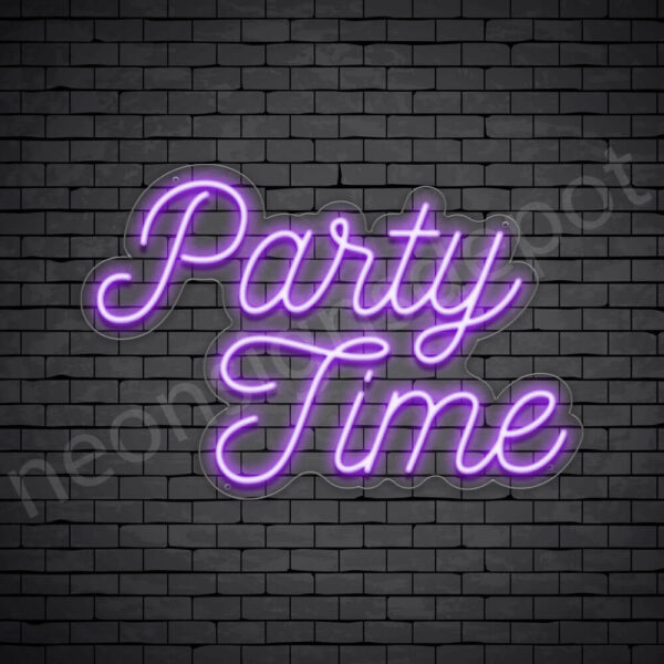 Party-Time-Neon-Sign-16x24-WS-C-PURPLE Party-Time-Neon-Sign-16x24-WS-C-PURPLE