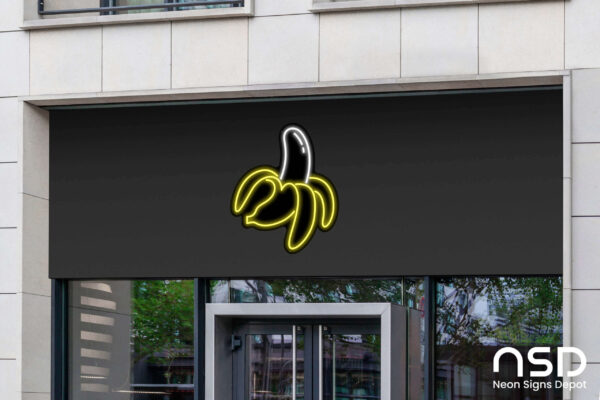 Banana V1 Neon Sign_Black_Mockup_Template02 Banana V1 Neon Sign_Black_Mockup_Template02