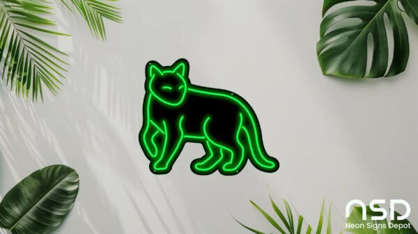 Cat V3 Neon Sign_Animals_Black_Mockup_Template01-green Cat V3 Neon Sign_Animals_Black_Mockup_Template01-green