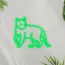 Cat V3 Neon Sign_Animals_Transparent_Mockup_Template01-green