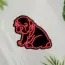 Bulldog V1 Neon Sign_Animals_Black_Mockup_Template01-red