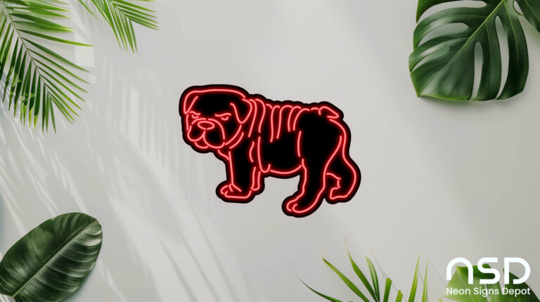 Bulldog V2 Neon Sign