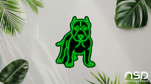 Bulldog V4 Neon Sign_Animals_Black_Mockup_Template01-green Bulldog V4 Neon Sign_Animals_Black_Mockup_Template01-green