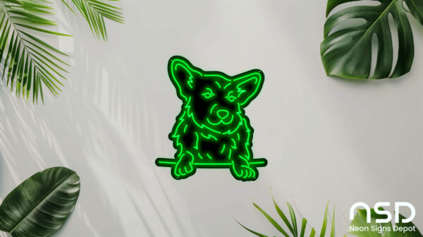 Corgis Dog V1 Neon Sign_Animals_Black_Mockup_Template01-green Corgis Dog V1 Neon Sign_Animals_Black_Mockup_Template01-green
