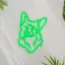 Corgis Dog V5 Neon Sign_Animals_Transparent_Mockup_Template01-green