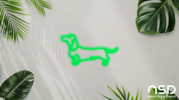 Dachshund Dog V1 Neon Sign_Animals_Transparent_Mockup_Template01-green Dachshund Dog V1 Neon Sign_Animals_Transparent_Mockup_Template01-green