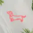 Dachshund Dog V1 Neon Sign_Animals_Transparent_Mockup_Template01-red