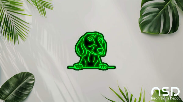 Dachshund Dog V4 Neon Sign_Animals_Black_Mockup_Template01-green Dachshund Dog V4 Neon Sign_Animals_Black_Mockup_Template01-green