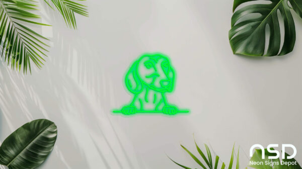 Dachshund Dog V4 Neon Sign_Animals_Transparent_Mockup_Template01-green Dachshund Dog V4 Neon Sign_Animals_Transparent_Mockup_Template01-green