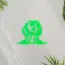 Dachshund Dog V4 Neon Sign_Animals_Transparent_Mockup_Template01-green