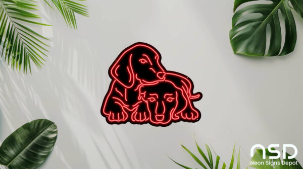 Dachshund Dog V5 Neon Sign_Animals_Black_Mockup_Template01-red Dachshund Dog V5 Neon Sign_Animals_Black_Mockup_Template01-red