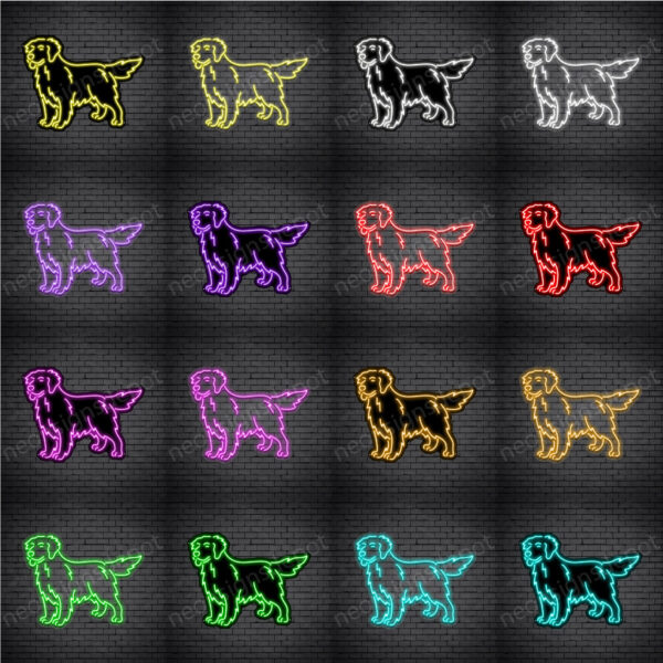 Golden Retriever Dog V1 Neon Sign Golden Retriever Dog V1 Neon Sign