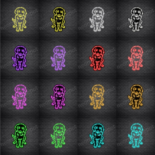 Golden Retriever Dog V2 Neon Sign Golden Retriever Dog V2 Neon Sign