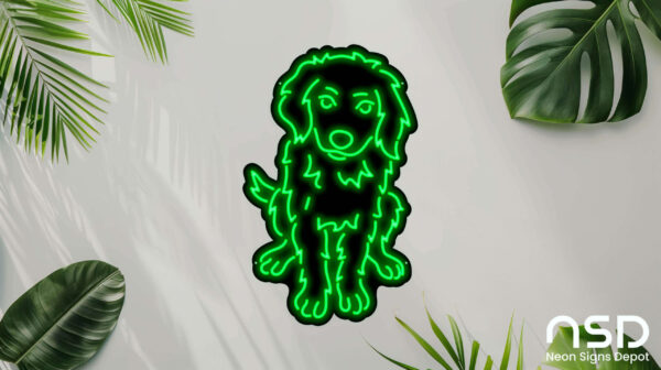 Golden Retriever Dog V2 Neon Sign_Animals_Black_Mockup_Template01-green Golden Retriever Dog V2 Neon Sign_Animals_Black_Mockup_Template01-green