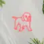 Labrador Retriever Dog V2 Neon Sign_Animals_Transparent_Mockup_Template01_red
