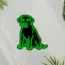 Labrador Retriever Dog V3 Neon Sign_Animals_Black_Mockup_Template01_green
