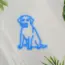 Labrador Retriever Dog V3 Neon Sign_Animals_Transparent_Mockup_Template01_blue