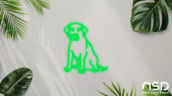 Labrador Retriever Dog V3 Neon Sign_Animals_Transparent_Mockup_Template01_green Labrador Retriever Dog V3 Neon Sign_Animals_Transparent_Mockup_Template01_green