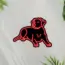 Labrador Retriever Dog V4 Neon Sign_Animals_Black_Mockup_Template01_red