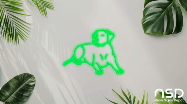 Labrador Retriever Dog V4 Neon Sign_Animals_Transparent_Mockup_Template01_green Labrador Retriever Dog V4 Neon Sign_Animals_Transparent_Mockup_Template01_green