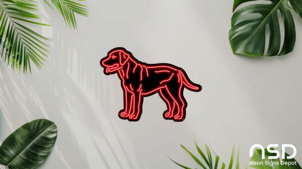 Labrador Retriever Dog V5 Neon Sign_Animals_Black_Mockup_Template01_red Labrador Retriever Dog V5 Neon Sign_Animals_Black_Mockup_Template01_red