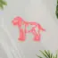 Labrador Retriever Dog V5 Neon Sign_Animals_Transparent_Mockup_Template01_red
