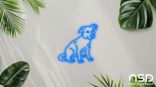 Pit Bull V1 Neon Sign_Animals_Transparent_Mockup_Template01_blue Pit Bull V1 Neon Sign_Animals_Transparent_Mockup_Template01_blue