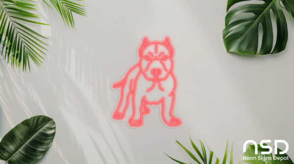 Pit Bull V4 Neon Sign_Animals_Transparent_Mockup_Template01_red Pit Bull V4 Neon Sign_Animals_Transparent_Mockup_Template01_red