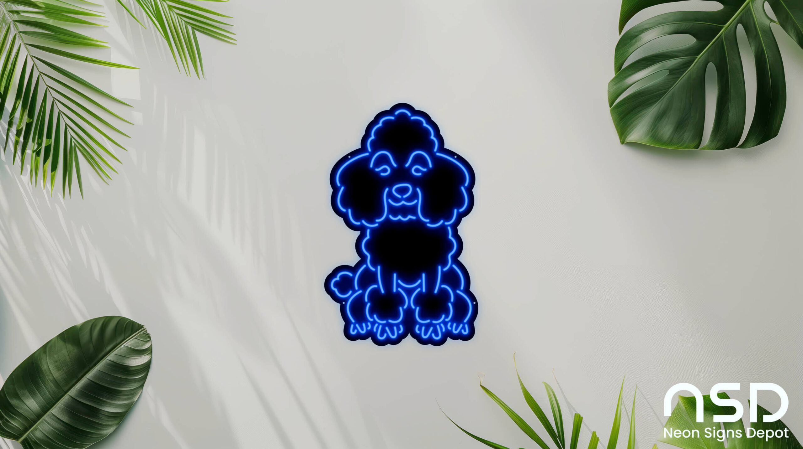 Poodle Dog V4 Neon Sign neon sign