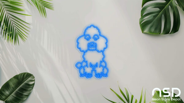 Poodle Dog V4 Neon Sign_Animals_Transparent_Mockup_Template01_blue Poodle Dog V4 Neon Sign_Animals_Transparent_Mockup_Template01_blue