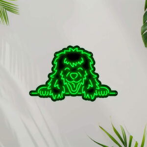 Poodle Dog V5 Neon Sign