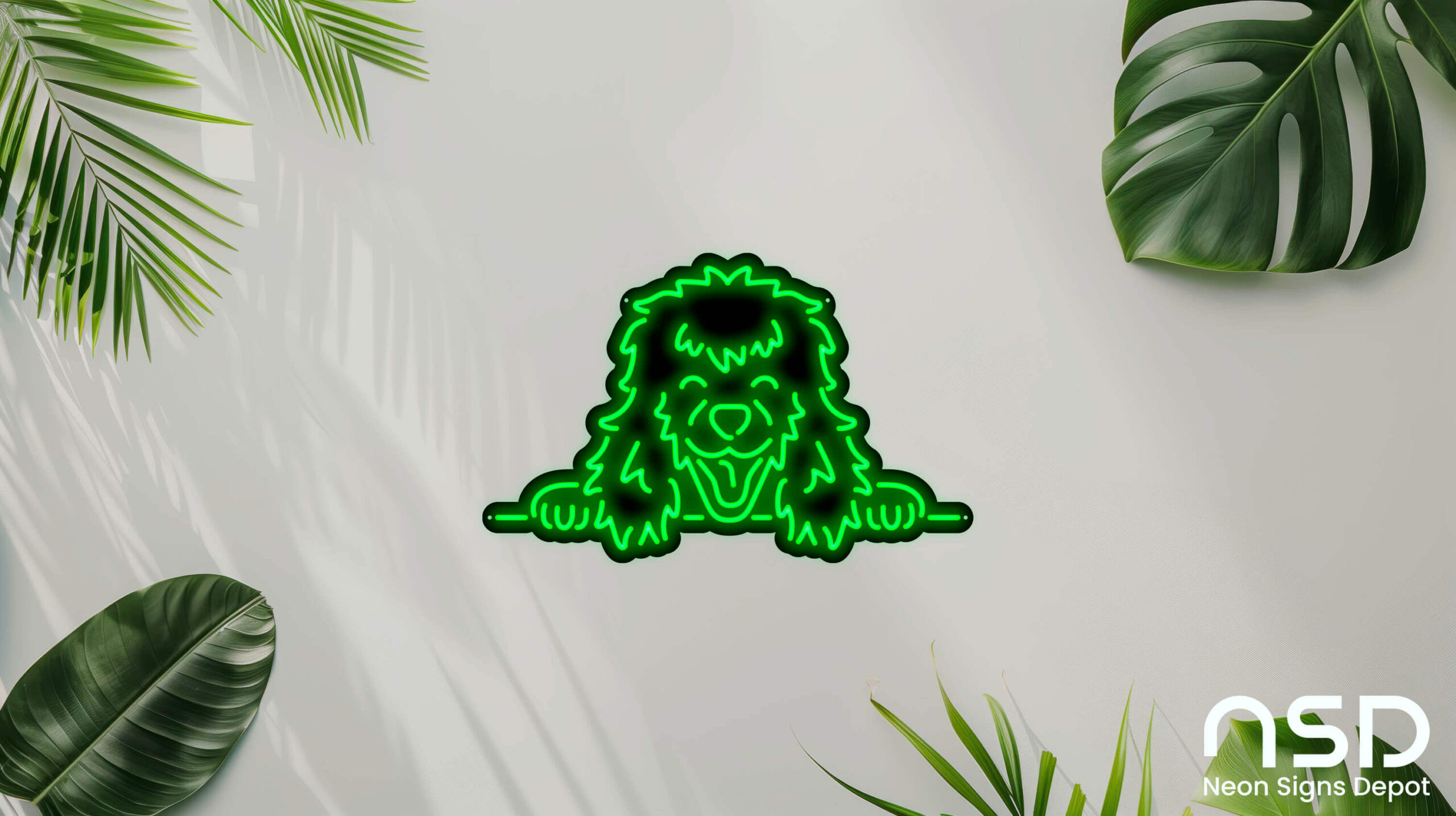 Poodle Dog V5 Neon Sign neon sign