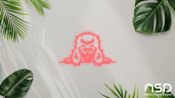 Poodle Dog V5 Neon Sign_Animals_Transparent_Mockup_Template01_red Poodle Dog V5 Neon Sign_Animals_Transparent_Mockup_Template01_red