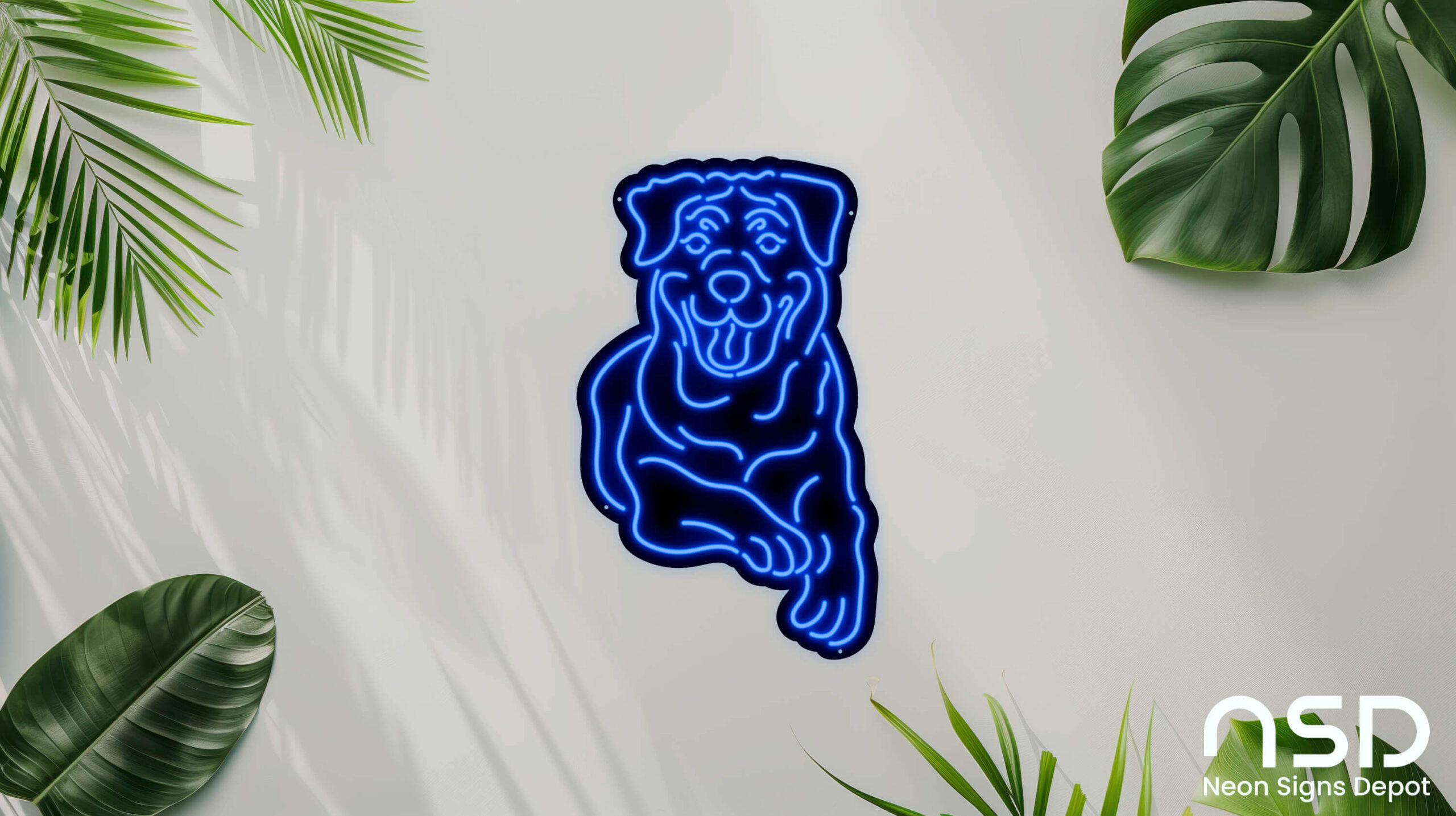 Rottweilers Dog V2 Neon Sign neon sign