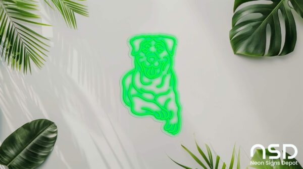 Rottweilers Dog V2 Neon Sign_Animals_Transparent_Mockup_Template01_green Rottweilers Dog V2 Neon Sign_Animals_Transparent_Mockup_Template01_green