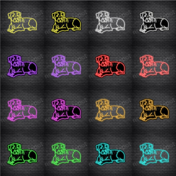 Rottweilers-Dog-V3-Neon-Sign Rottweilers-Dog-V3-Neon-Sign