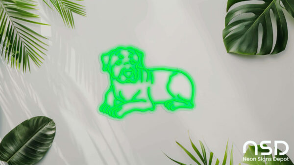 Rottweilers Dog V3 Neon Sign_Animals_Transparent_Mockup_Template01_green Rottweilers Dog V3 Neon Sign_Animals_Transparent_Mockup_Template01_green