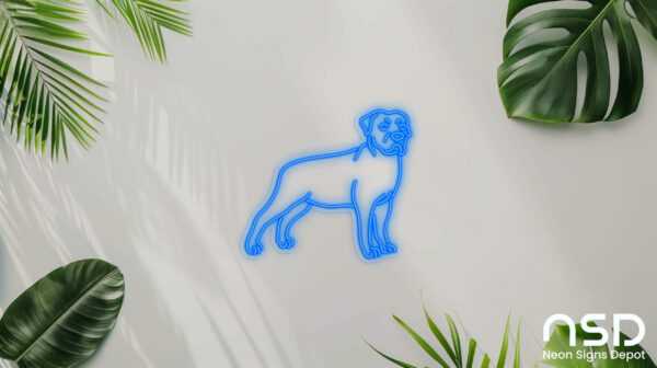 Rottweilers Dog V5 Neon Sign_Animals_Transparent_Mockup_Template01_Blue Rottweilers Dog V5 Neon Sign_Animals_Transparent_Mockup_Template01_Blue