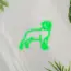 Rottweilers Dog V5 Neon Sign_Animals_Transparent_Mockup_Template01_green