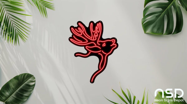 Deer V3 Neon Sign_Animals_Black_Mockup_Template01-red Deer V3 Neon Sign_Animals_Black_Mockup_Template01-red