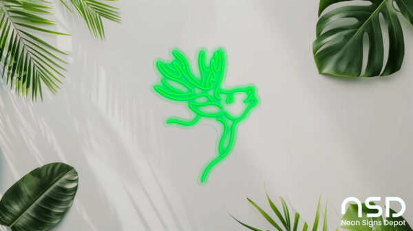 Deer V3 Neon Sign_Animals_Transparent_Mockup_Template01-green Deer V3 Neon Sign_Animals_Transparent_Mockup_Template01-green