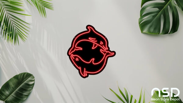 Dolphin V1 Neon Sign_Animals_Black_Mockup_Template01-red Dolphin V1 Neon Sign_Animals_Black_Mockup_Template01-red