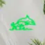 Dolphin V5 Neon Sign_Animals_Transparent_Mockup_Template01-green
