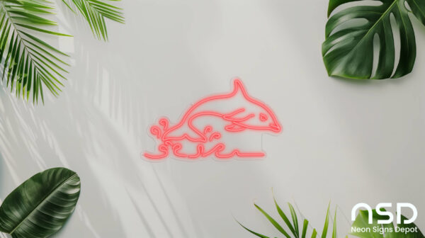 Dolphin V5 Neon Sign_Animals_Transparent_Mockup_Template01-red Dolphin V5 Neon Sign_Animals_Transparent_Mockup_Template01-red
