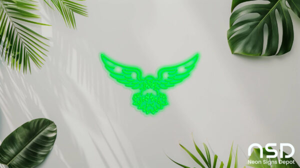 Eagle V3 Neon Sign_Animals_Transparent_Mockup_Template01-green Eagle V3 Neon Sign_Animals_Transparent_Mockup_Template01-green