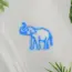 Elephant V1 Neon Sign_Animals_Transparent_Mockup_Template01_blue