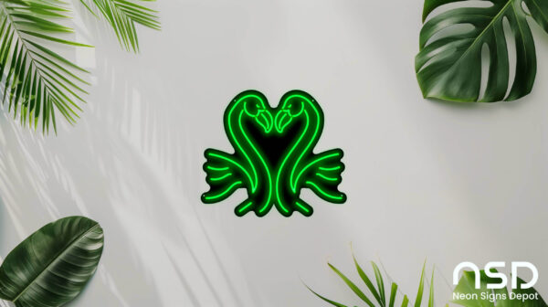 Flamingo V2 Neon Sign_Animals_Black_Mockup_Template01_green Flamingo V2 Neon Sign_Animals_Black_Mockup_Template01_green