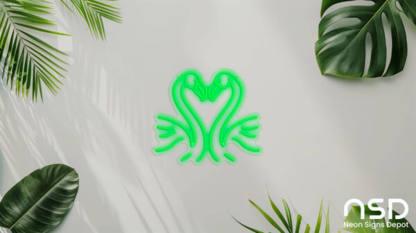 Flamingo V2 Neon Sign_Animals_Transparent_Mockup_Template01_green Flamingo V2 Neon Sign_Animals_Transparent_Mockup_Template01_green